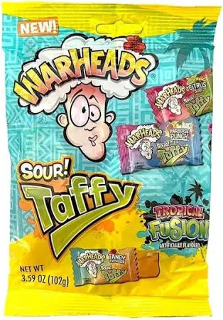 Warheads Sour Taffy Tropical Fusion