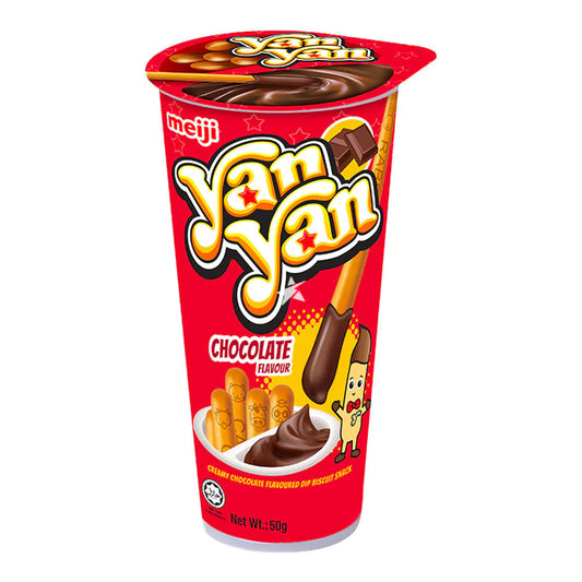 Meiji Yan Yan Creamy Chocolate Flavoured Dip Biscuit Snack